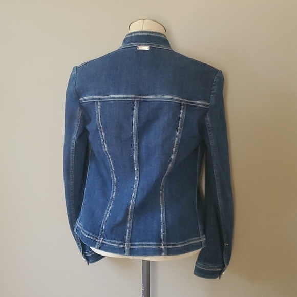 ST. John Sport Denim Jacket Size P - Picture 3 of 5